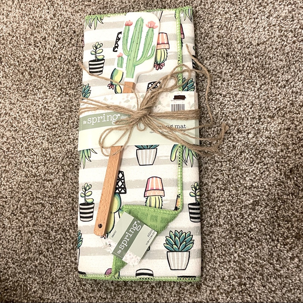 Cactus/succulent dish drying mat set